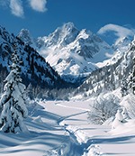 Schneebedeckte Berge/Bildnachweis